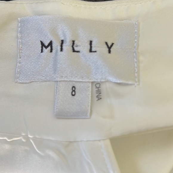 MILLY Ellia Cady Asymmetrical Halter Neck Dress in Ecru - 8 - Picture 11 of 15